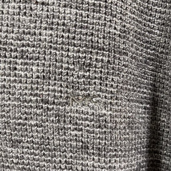 MICHAEL KORS Mens Wool Blend Quarter Zip Knit Sweater Charcoal Gray Size XL - Picture 5 of 11